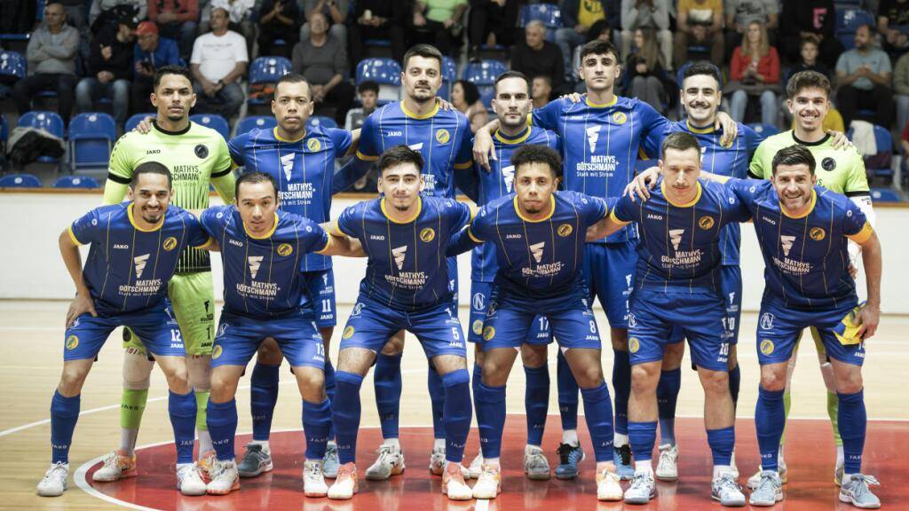 Die Spieler von Futsal Minerva Bern vor ihrem Champions-League-Spiel