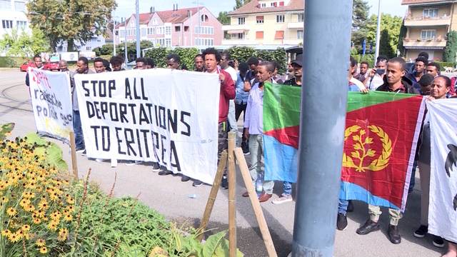 Eritreer Demo: „Wir sind keine Wirtschaftsflüchtlinge!“