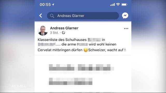 Doch zu heiss: Glarner löscht stark kritisierten Facebook-Post