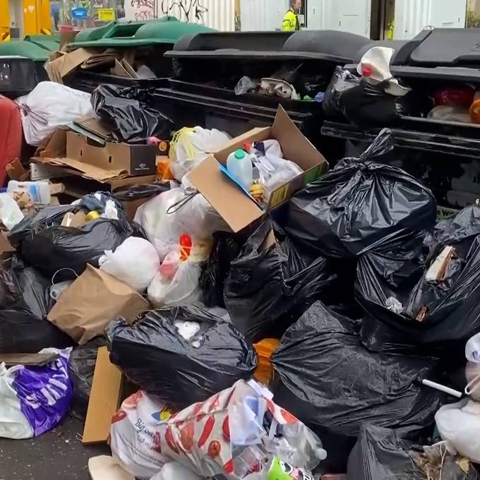 Schottland versinkt wegen Streiks unter Müllbergen