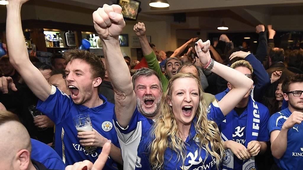 Die Stadt Leicester ist nach dem ersten Meistertitel in der 132-jährigen Vereinsgeschichte von Leicester City im Freudentaumel