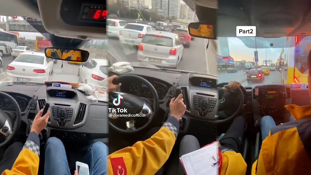 Geschickte Manöver im Strassenverkehr: Diese Krankenwagen-Fahrten werden zum Hit auf Tiktok