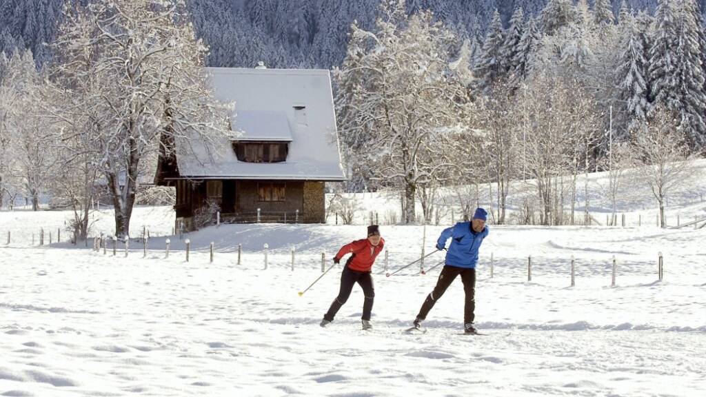 Das Eigental bei Luzern zieht im Winter auch Langläufer an. (Archivbild)