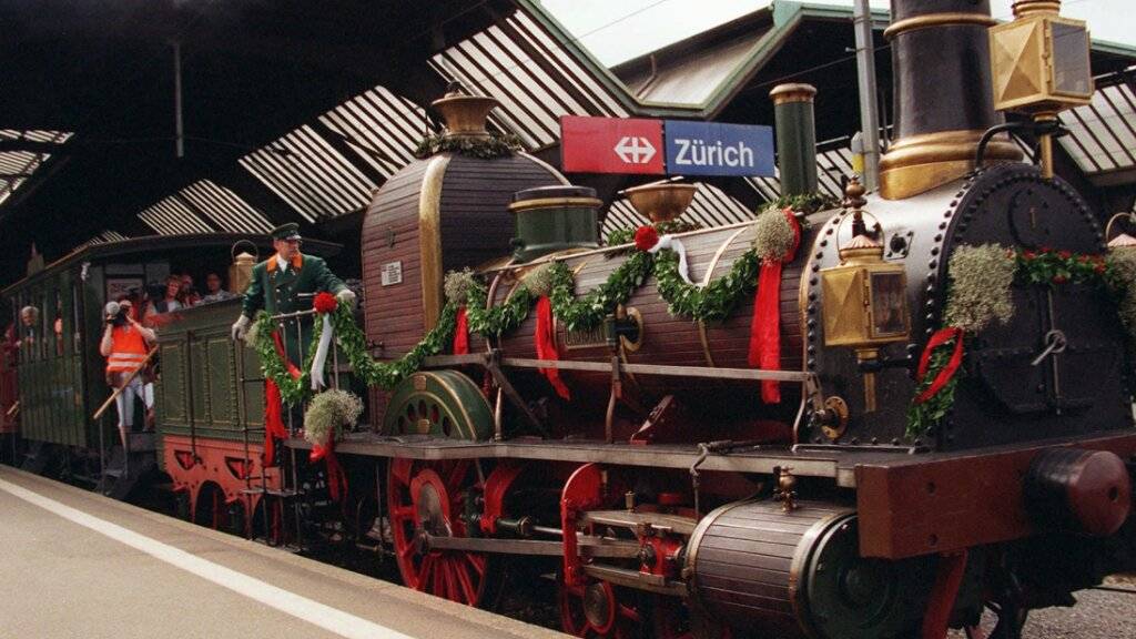 175 Jahre Eisenbahn: Historische Dampffahrt von Baden nach Zürich