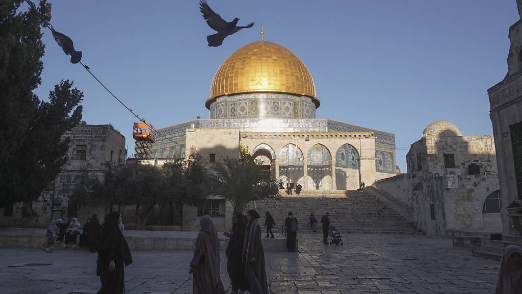 Die Al-Aqsa-Moschee in Jerusalem. Der Fastenmonat Ramadan hat begonnen. Foto: Mahmoud Illean/AP/dpa