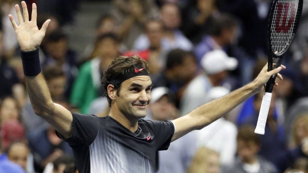 Roger Federer war zufrieden mit seiner Leistung gegen Feliciano Lopez.