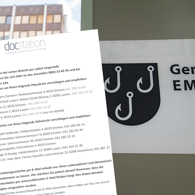 Quasi über Nacht: Hausarztpraxis in Emmen geschlossen
