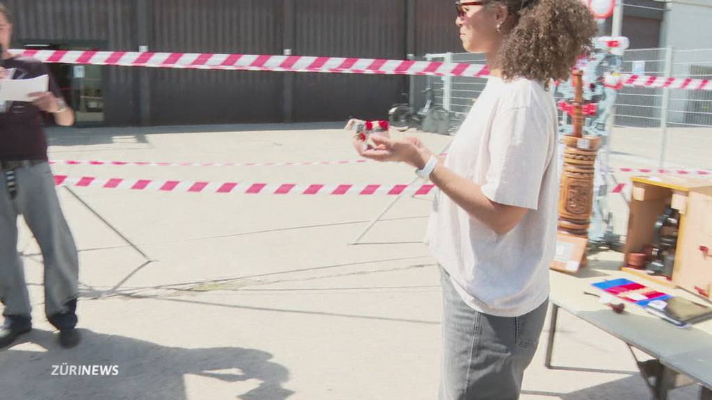 Kurioses unter dem Hammer: Simone Brander bastelte Holzkuh