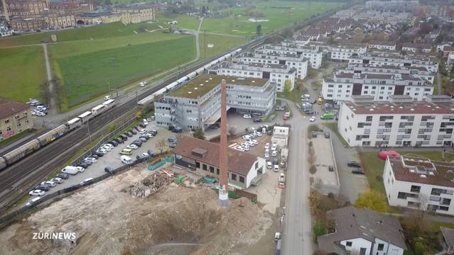Sprengung von Kamin in Rheinfelden