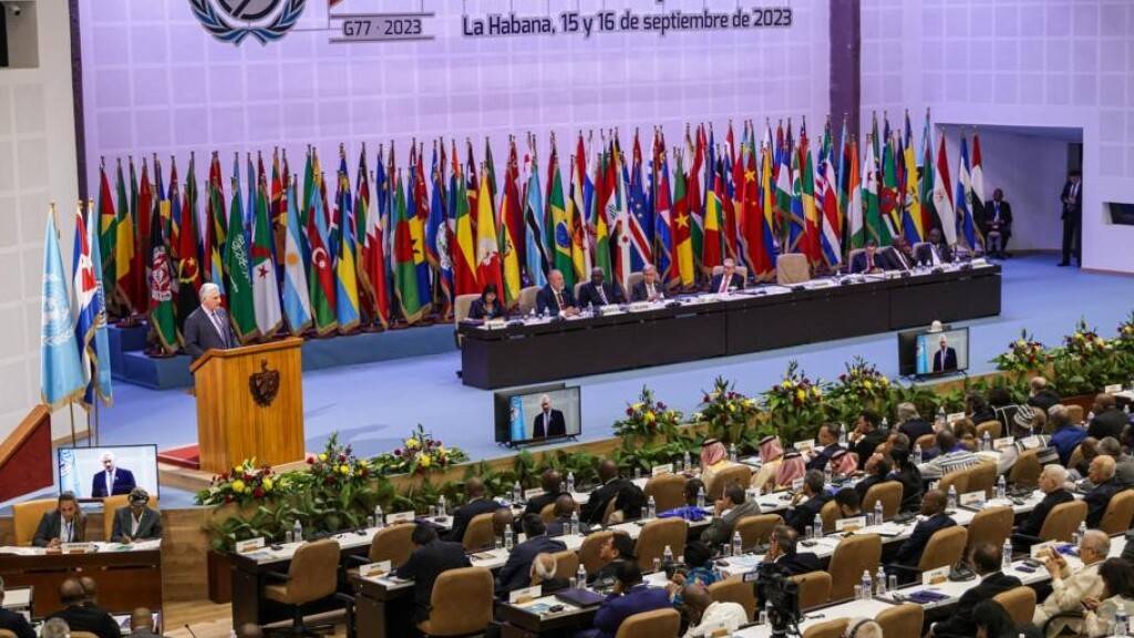 In Kubas Hauptstadt Havanna hat ein Gipfel der Gruppe der 77, eines Zusammenschlusses von Entwicklungsländern und Chinas innerhalb der Vereinten Nationen, begonnen. Foto: Esteban Collazo/telam/dpa