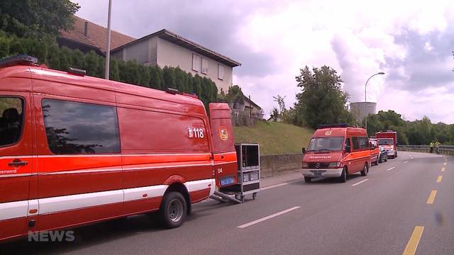 Obergösgen: Bauernhaus neben AKW in Brand