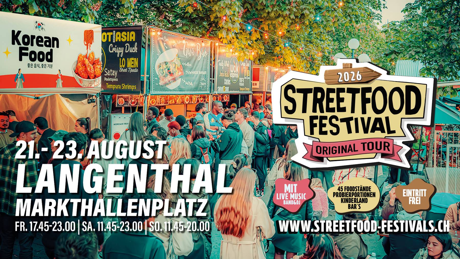 Streetfood Festival Tour 2026 - Langenthal