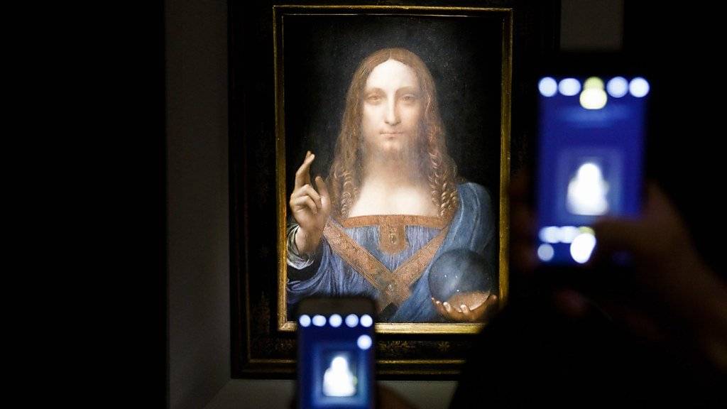 Dieses Bild von Leonardo da Vinci wurde bei einer Auktion in New York für 450 Millionen Dollar versteigert. (Justin Lane/Keystone)