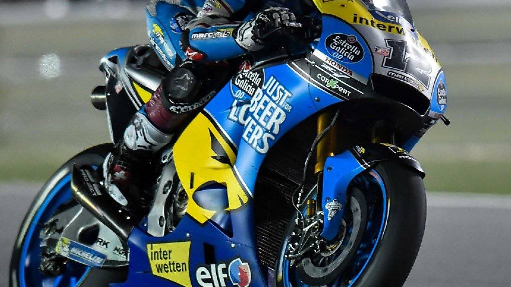 Liess im Qualifying in Argentinien vier Konkurrenten hinter sich: der Berner MotoGP-Rookie Tom Lüthi