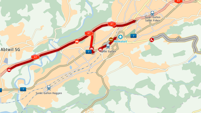 Stadtautobahn wieder frei