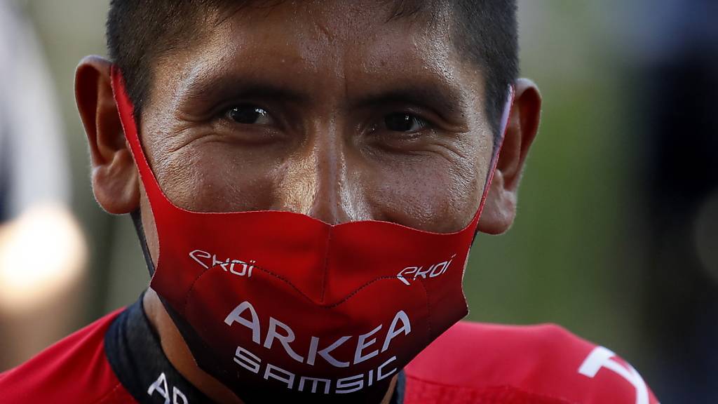Nairo Quintana sagt trotz Maske: «Ich habe nichts zu verbergen.»