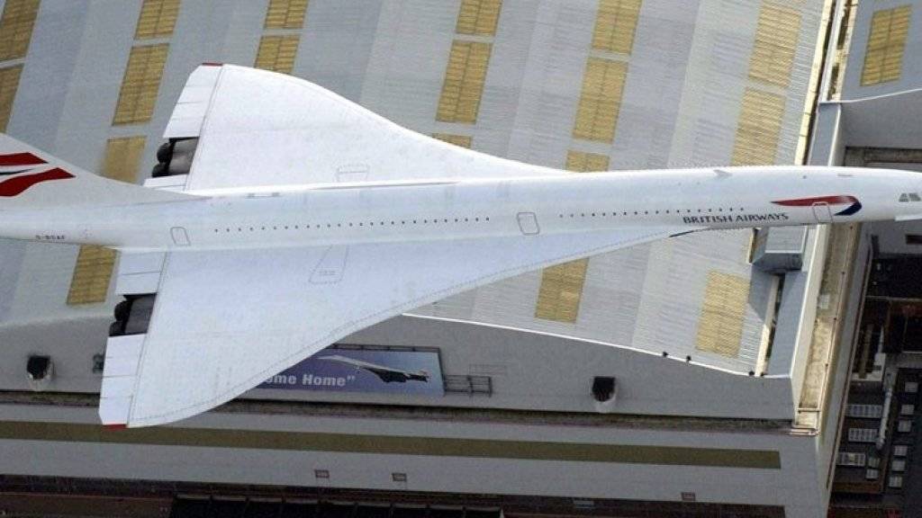 Die letzte Concorde am 26. November 2003 beim Landeanflug auf den Filton Flugplatz in Bristol. (Archivbild)