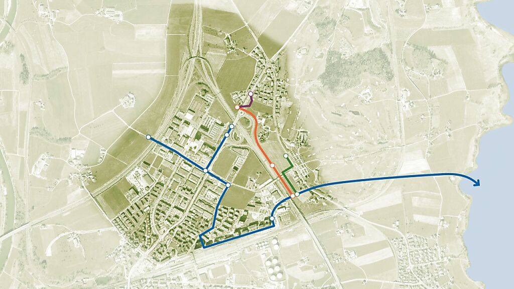 Eine neue Verbindungsleitung für Regenwasser soll künftig Überschwemmungen verhindern. (Visualisierung)