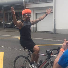 Céline Werdelis und Florian Wanner haben Nick Laederach angetroffen