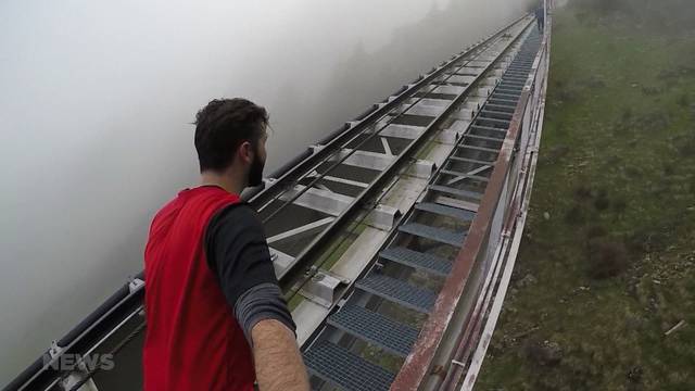 Selbstversuch auf längster Treppe der Welt am Niesen