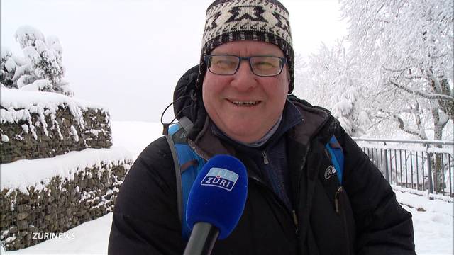 Wandern auf dem Hörnli bei minus 16 Grad