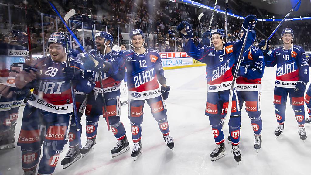 Die ZSC Lions in Jubelpose