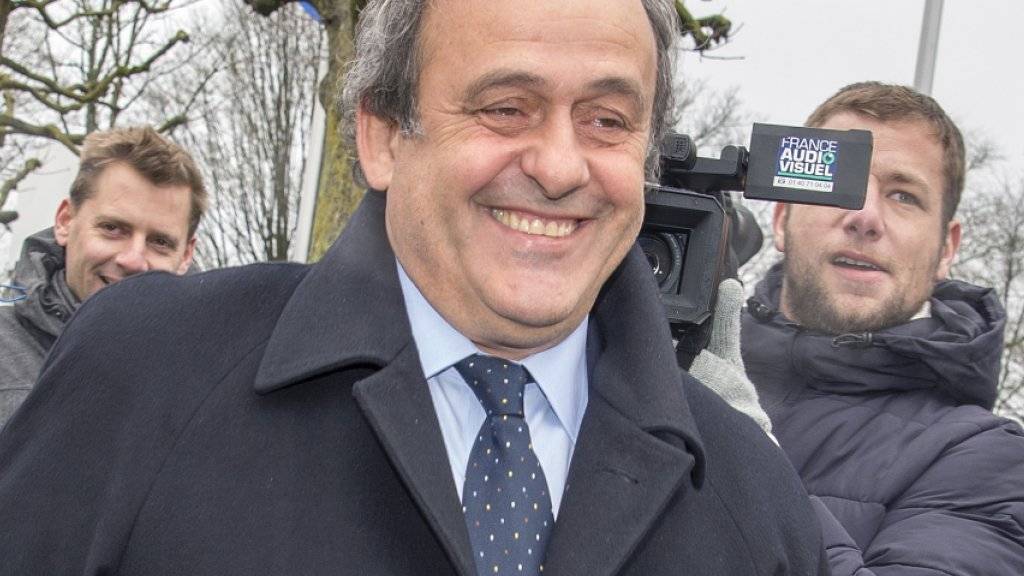 Michel Platini bei seiner Ankunft am Montag am FIFA-Hauptsitz in Zürich