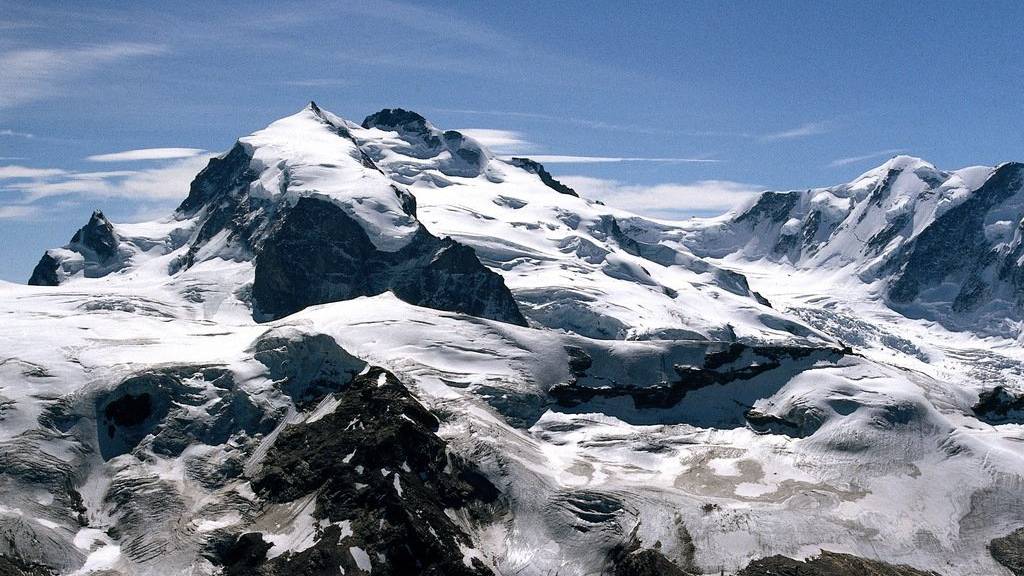 Monte Rosa Massiv bei Zermatt.