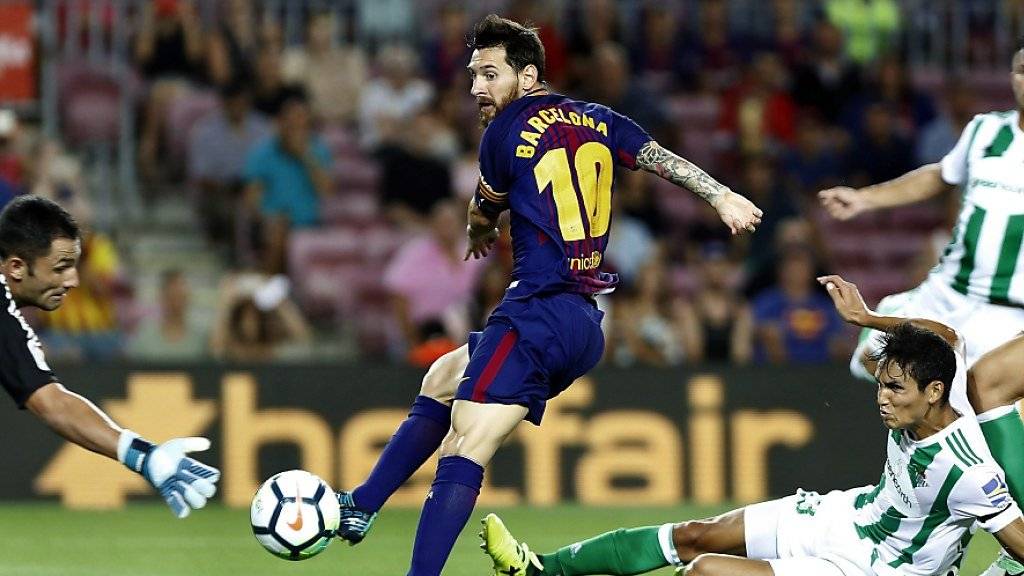 Barcelona siegt auch ohne Tor von Lionel Messi.
