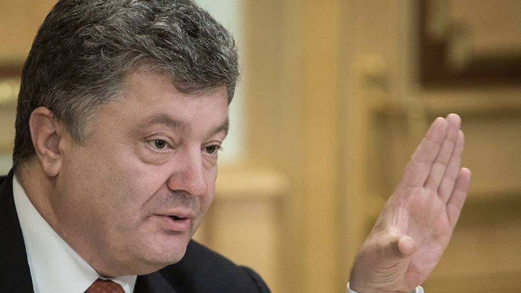 Präsident Poroschenko reagierte auf Kritik und nahm einige Medienschaffende von der Sanktionsliste wieder weg
