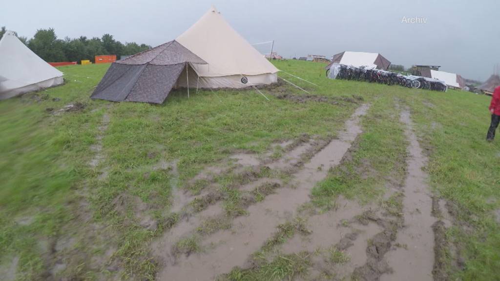 Schwierige Lagerplatz-Suche nach Niederschlägen