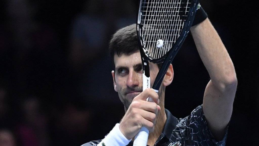 Applaus von und für den derzeit besten Spieler der Welt: Novak Djokovic in der Londoner O2 Arena