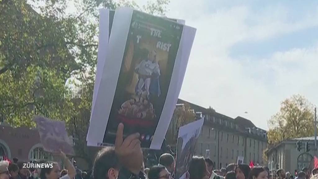 Empörung über Pro-Palästina-Demo in Zürich