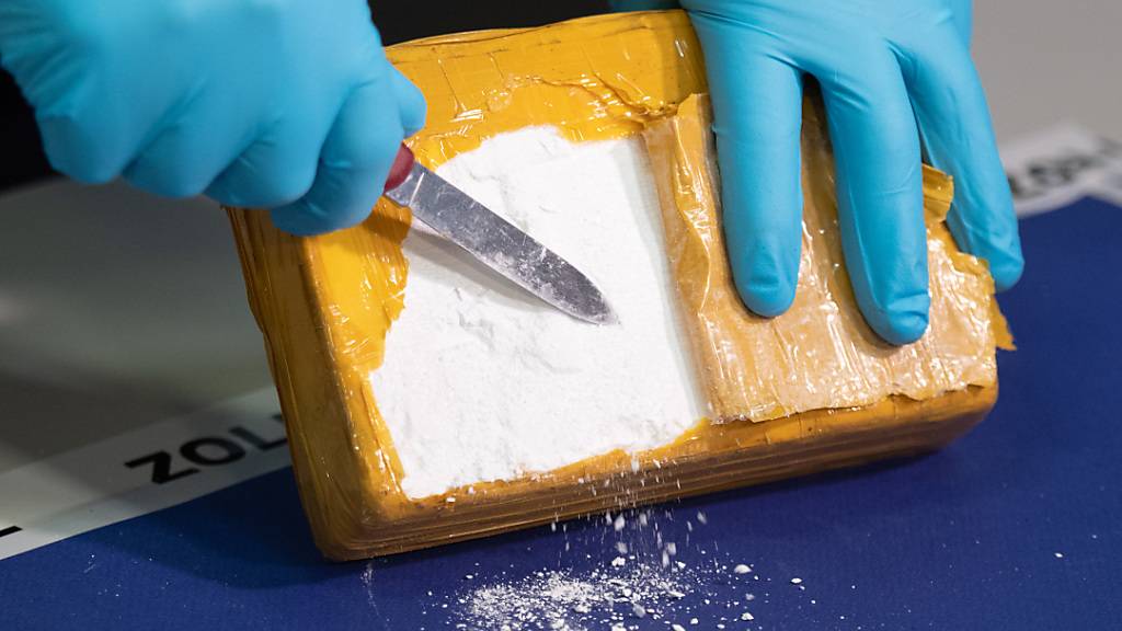ARCHIV - Nach Angaben der EMCDDA erreichte die in der Ländern der Union sichergestellte Menge an Kokain zuletzt mit 181 Tonnen im Jahr 2018 einen Rekordwert. Foto: Daniel Reinhardt/dpa