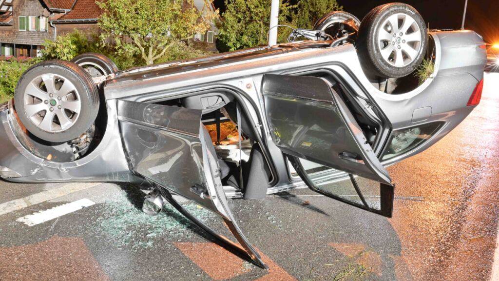 Acht Verletzte bei Autokollision in Entlebuch LU