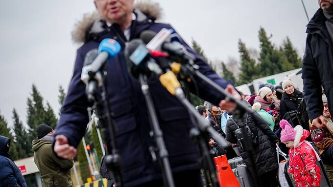 Polens Präsident: Mehr als 700'000 Ukraine-Flüchtlinge angekommen