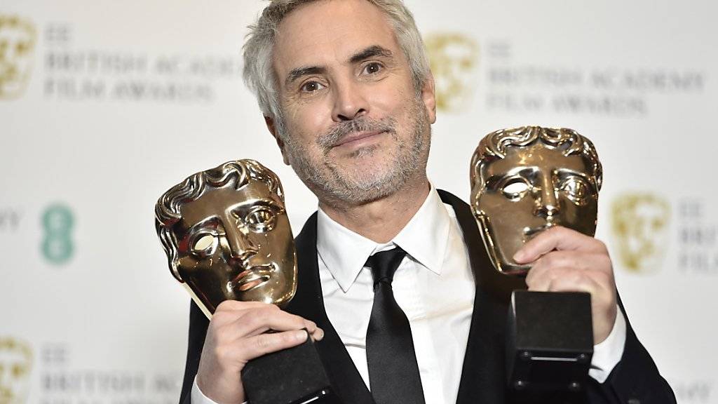 «Unglaubliche Ehre»: der mexikanische Filmregisseur Alfonso Cuarón bei der Verleihung der britischen Filmpreise.