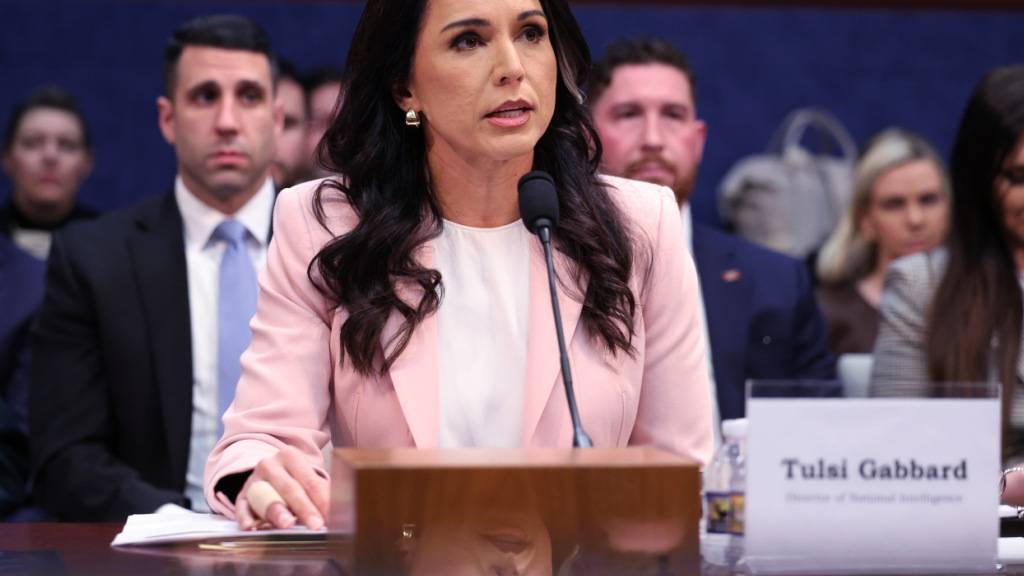 ARCHIV - Die US-Geheimdienstkoordinatorin Tulsi Gabbard. Foto: Tom Brenner/FR117851 AP/dpa/Archivbild