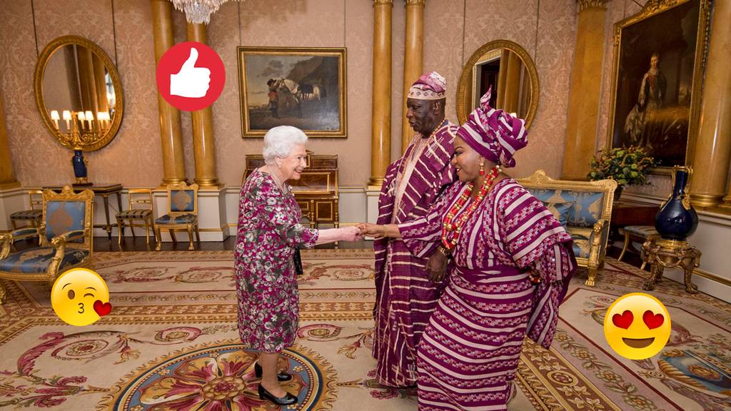 Die Queen und ihre Gäste trugen aus Versehen das gleiche Outfit – und amüsierten sich 
