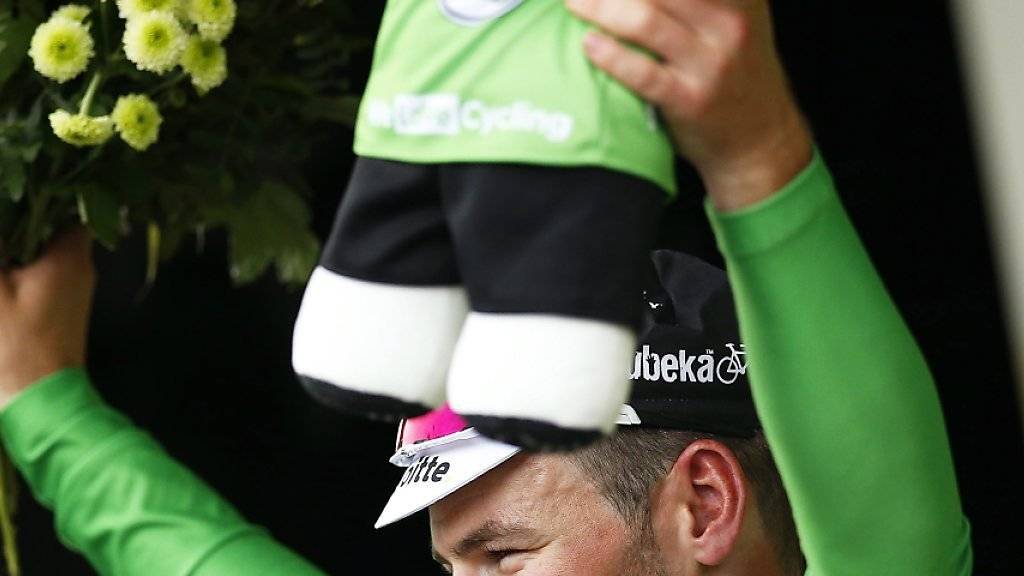 Zurück im grünen Trikot: Mark Cavendish. Der Brite kam am Donnerstag in der 103. Tour de France schon zu seinem dritten Etappensieg