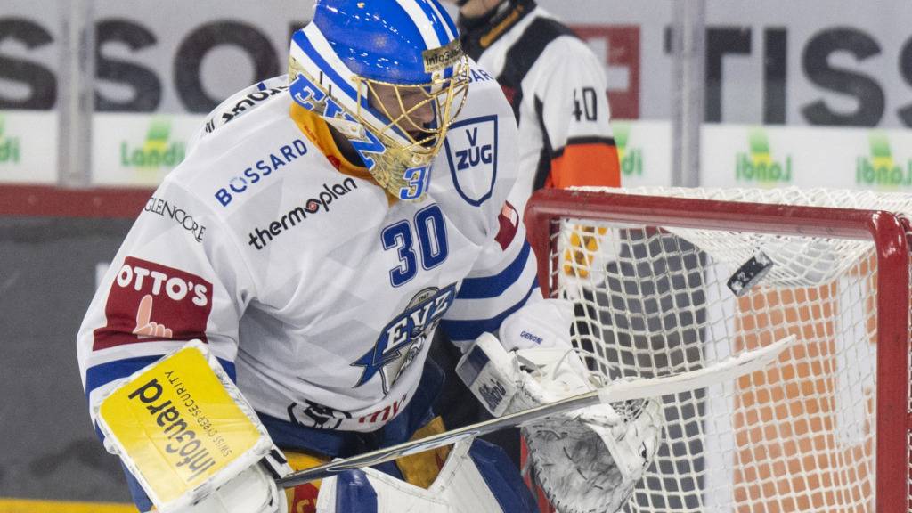 Leonardo Genoni hütete erstmals diese Saison das Tor des EV Zug