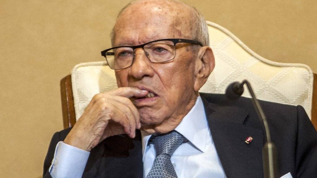 Der Gesundheitszustand von Tunesiens Präsident Béji Caïd Essebsi soll sich wieder gebessert haben. (Archivbild)