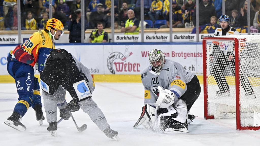 Dürften zwei Schlüsselfiguren des Playoff-Finals werden: Der Davoser Captain und Topskorer Matej Stransky (li.) und Fribourgs Goalie Reto Berra
