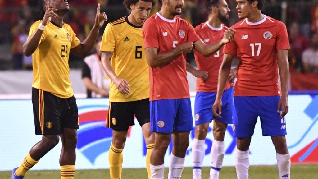 Viel Gesprächsstoff bei Costa Ricas Spielern nach dem 1:4 im Testspiel gegen Belgien