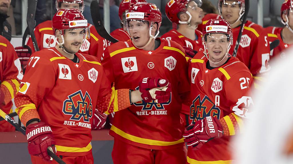 Wie schon am Donnerstag beim 3:1 gegen Kosice durften sich die Bieler Spieler auch beim 6:1 gegen Innsbruck über drei Punkte freuen