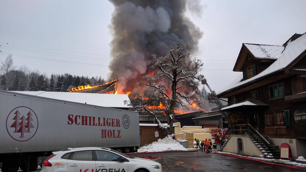 Millionen-Schaden nach Brand in Haltikon
