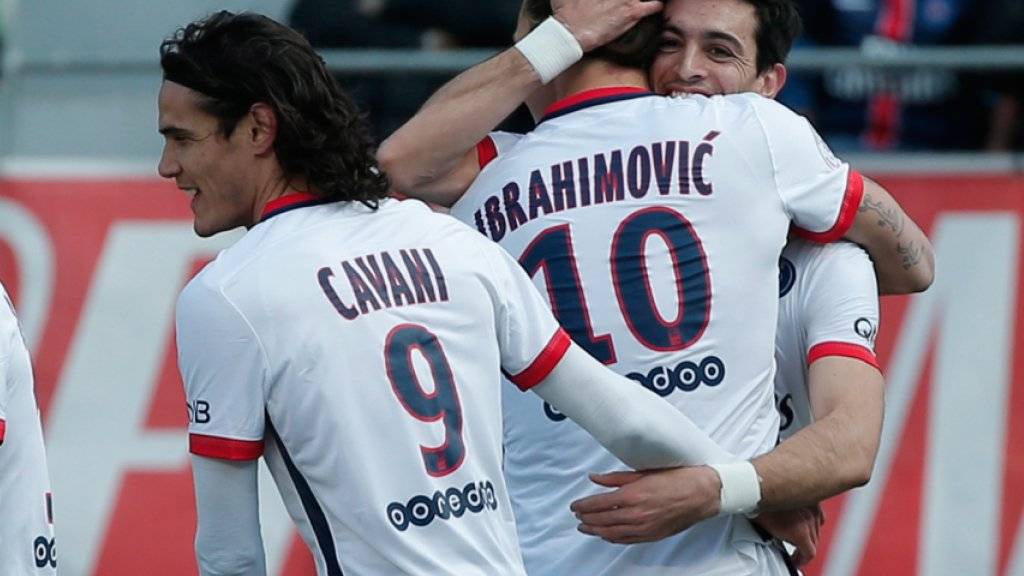Pariser Jubel dank und mit Superstar Zlatan Ibrahimovic