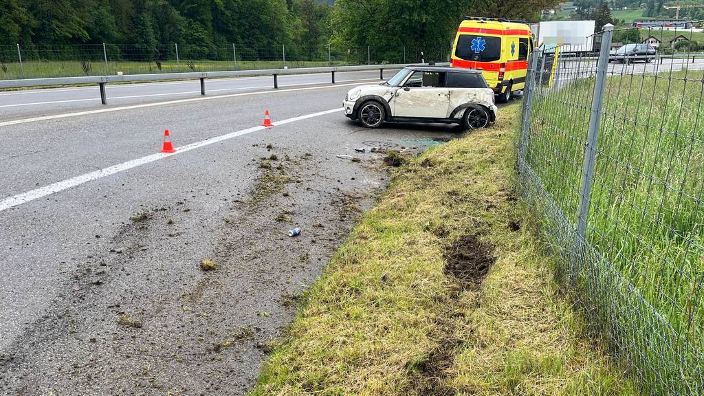 Unfall A1 Ausfahrt Wangen an der Aare