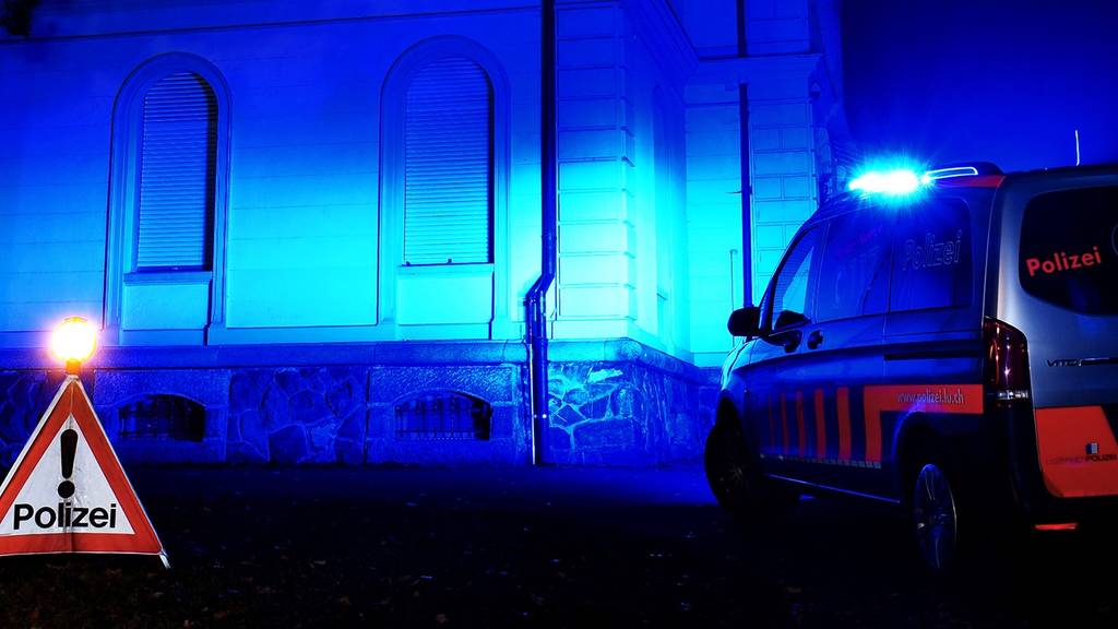 Luzerner Polizei Auto Nacht