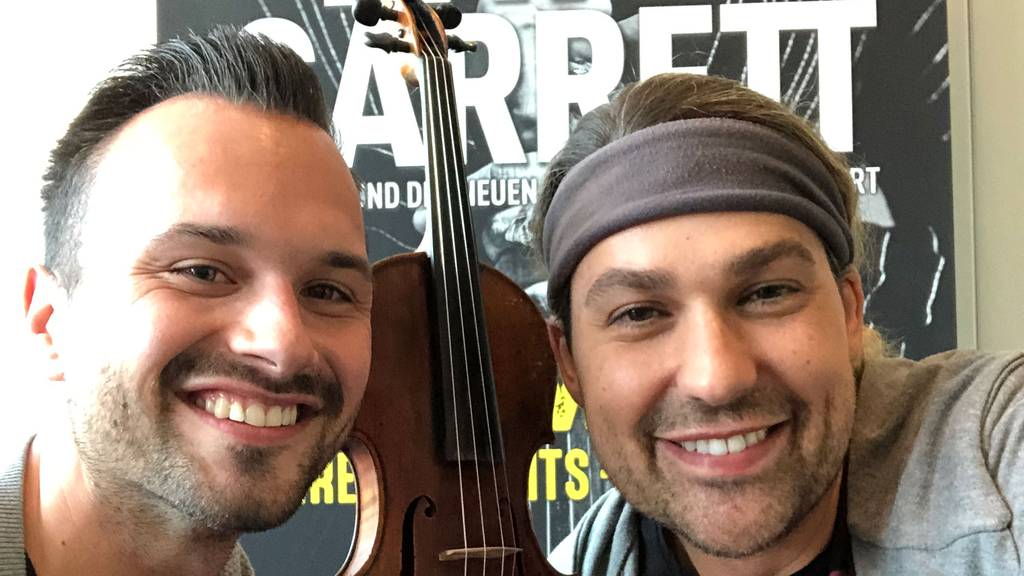 André Sauser mit Stargeiger David Garrett